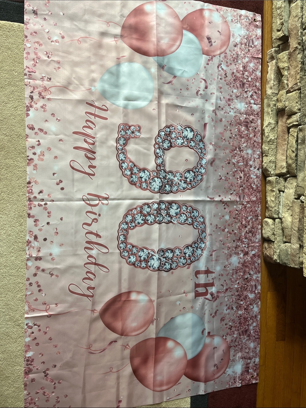 Happy 90th Birthday Rose Gold Backdrop and everything you need for party!